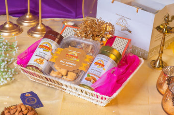 White Fancy Gift Basket